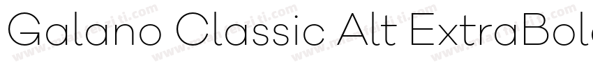 Galano Classic Alt ExtraBold字体转换